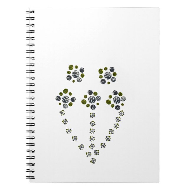 Cuaderno Círculos ramificando como una rama de árbol (Frente)