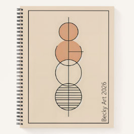 Cuaderno Círculos y líneas, arte Bauhaus