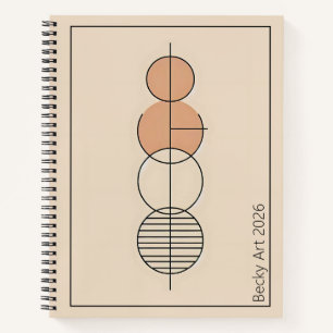 Cuaderno Círculos y líneas, arte Bauhaus