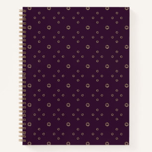 Cuaderno Ciruela Sol de Zinnia Dorada
