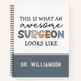 Cuaderno Cirujano personalizado Gracioso e Increíble Regalo