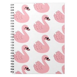 Cuaderno Cisne rosa Kawaii - Personalizado lindo