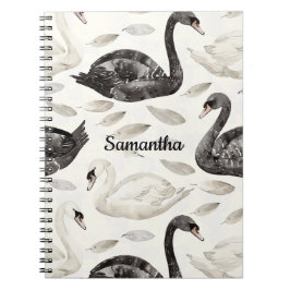 Cuaderno Cisnes blancos negros