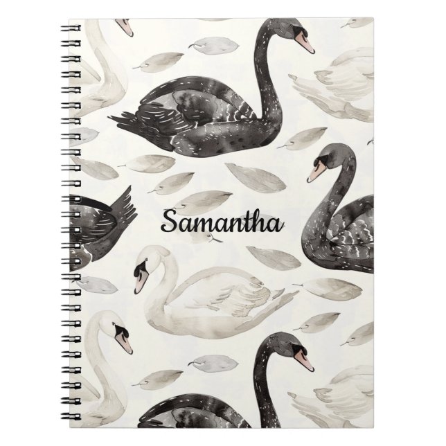 Cuaderno Cisnes blancos negros (Frente)