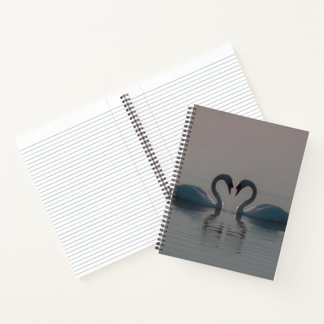 Cuaderno Cisnes en el lago (Interior)