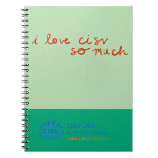 Cuaderno CISV Austin "Amo tanto a CISV".
