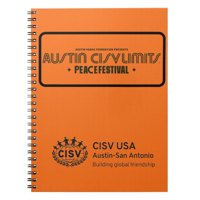 Cuaderno CISV Austin CISV limita el equipo portátil Peace (Frente)