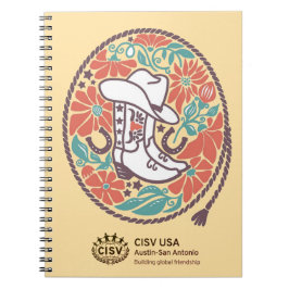 Cuaderno CISV Austin Cowboy Gorra y Boots Notebook