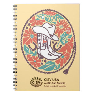 Cuaderno CISV Austin Cowboy Gorra y Boots Notebook
