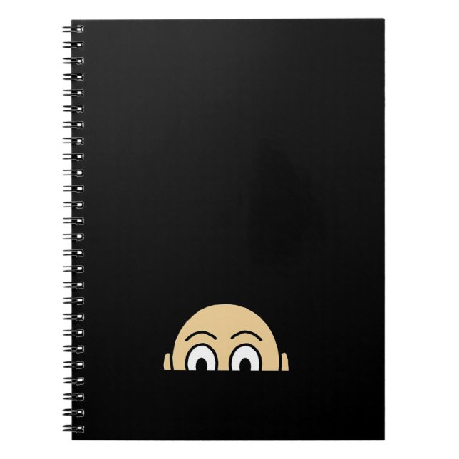 Cuaderno Cita básica gráfica de Peekaboo (Frente)