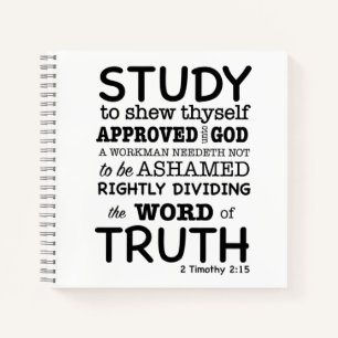Cuaderno Cita bíblica 2 Timothy 2:15 Journal