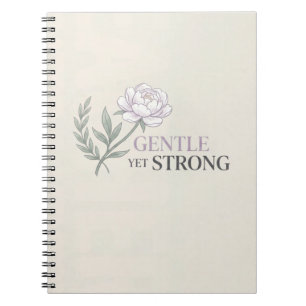 Cuaderno Cita botánica de enfermera amable pero fuerte