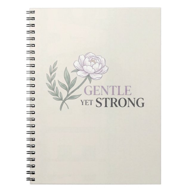 Cuaderno Cita botánica de enfermera amable pero fuerte (Frente)