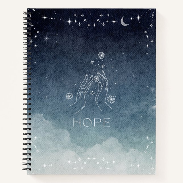 Cuaderno Cita celeste azul (Anverso)