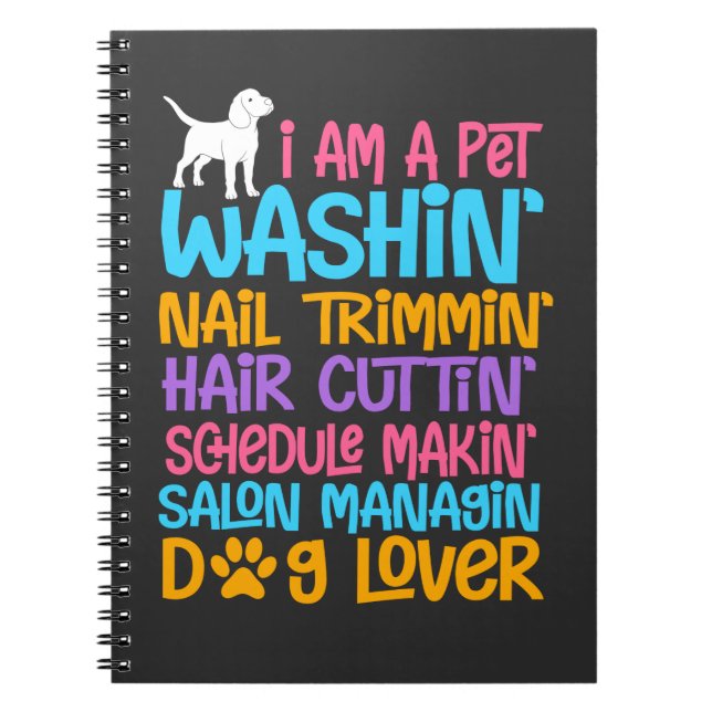 Cuaderno Cita cómica de Perro Groomer Mascota ingenioso cac (Frente)