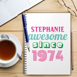 Cuaderno Cita de 50 años graciosa personalizada