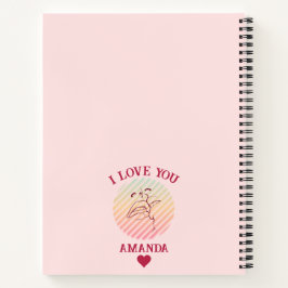Cuaderno Cita de amor Beso romántico