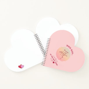 Cuaderno Cita de amor Beso romántico en forma de bloc de no