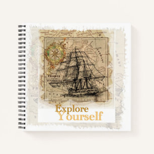 Cuaderno Cita de automejora de Guay moderna y elegante