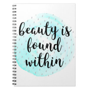 Cuaderno Cita de belleza acuarela