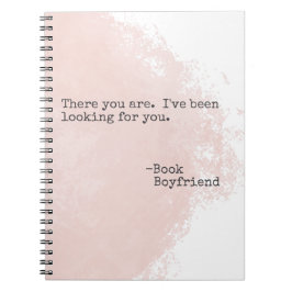 Cuaderno Cita de Boyfriend para libros - Aquí está el bloc