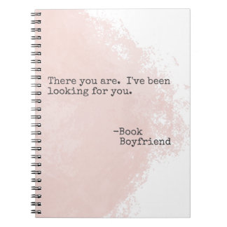 Cuaderno Cita de Boyfriend para libros - Aquí está el bloc 