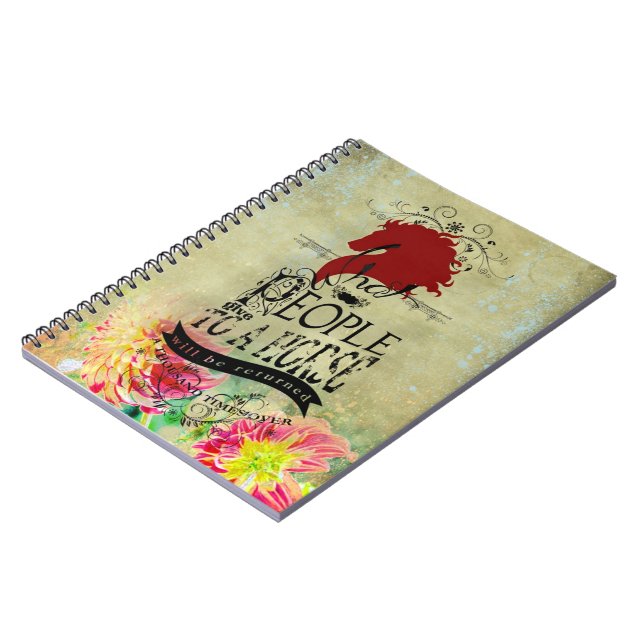 Cuaderno Cita de caballo - bloc de notas (Lado Izquierdo)
