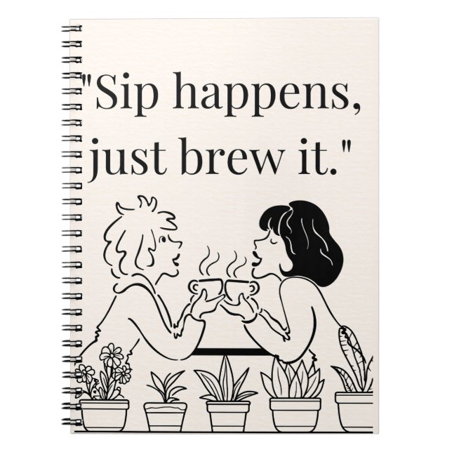 Cuaderno cita de café (Frente)