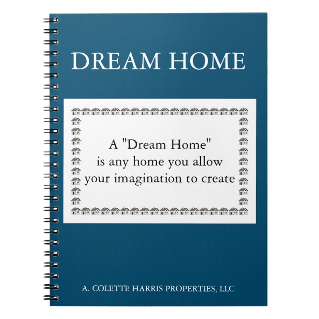Cuaderno Cita de Dream Home - Diseño 3 (Frente)
