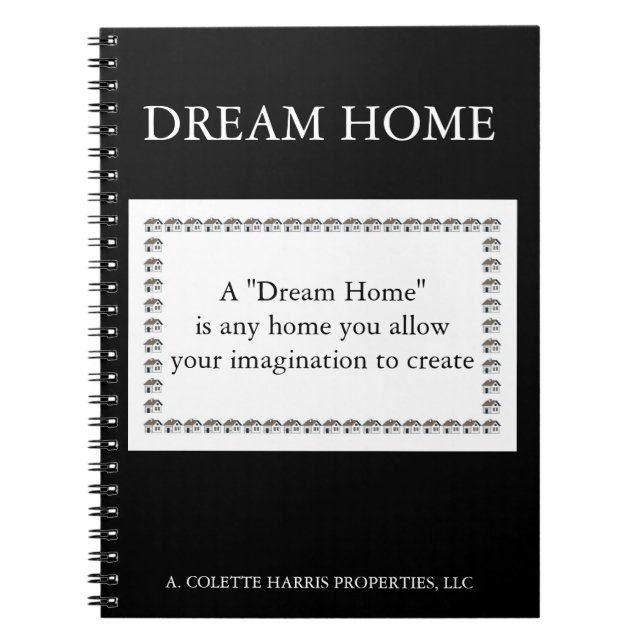 Cuaderno Cita de Dream Home - Diseño de 2 portátiles (Frente)