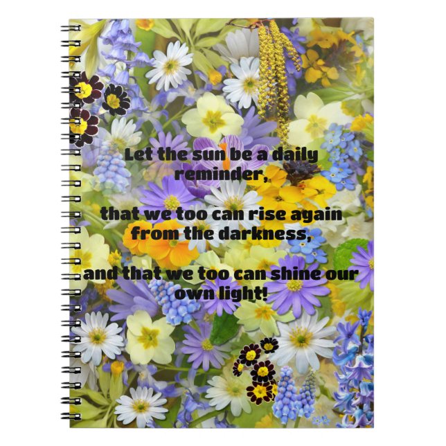 Cuaderno Cita de estímulo positiva de Empath Shine (Frente)