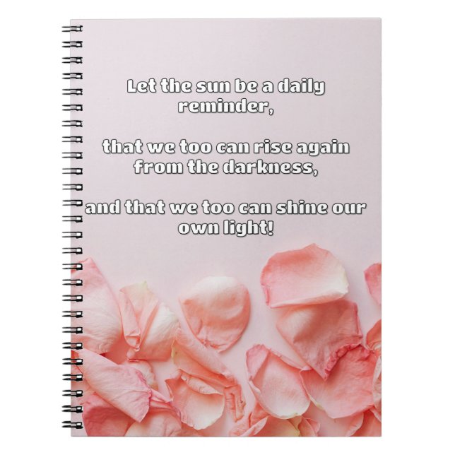 Cuaderno Cita de estímulo positiva de Empath Shine (Frente)