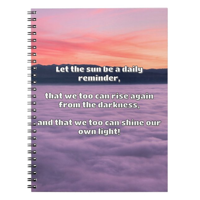 Cuaderno Cita de estímulo positiva de Empath Shine (Frente)