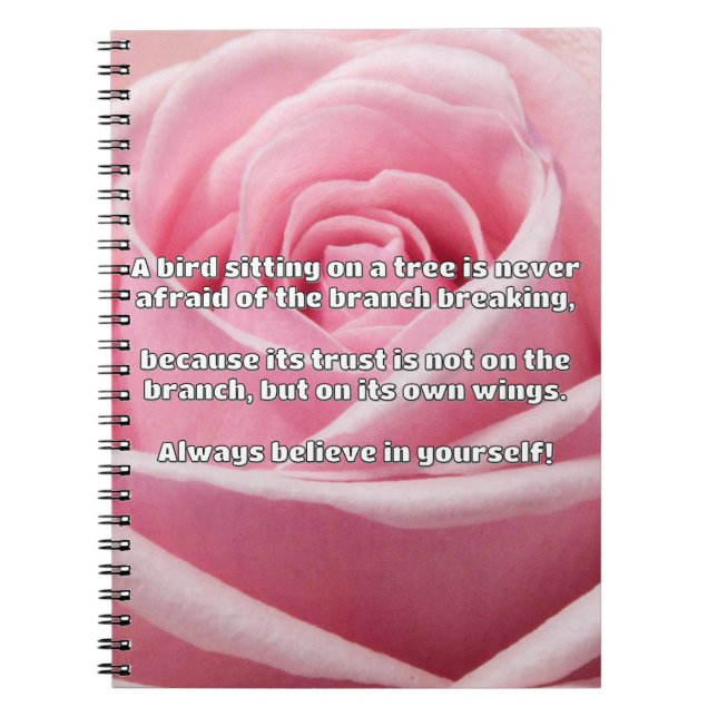 Cuaderno Cita de estímulo positivo de Empath Belig (Frente)