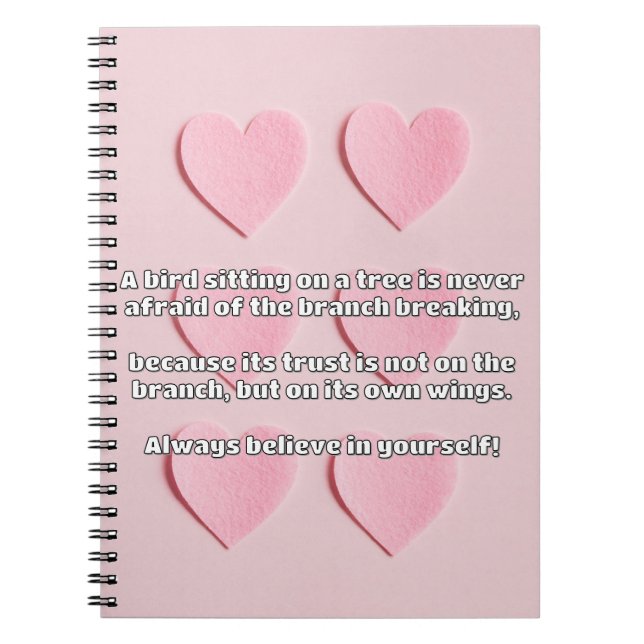 Cuaderno Cita de estímulo positivo de Empath Belig (Frente)