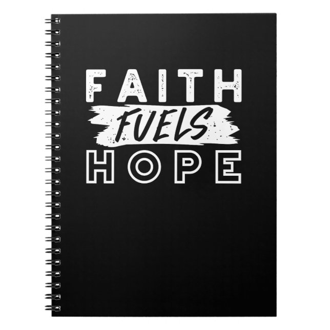 Cuaderno Cita de Fe Inspiradora – La Fe Alimenta la Esperan (Frente)