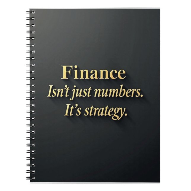 Cuaderno Cita de Finanzas Elegantes  (Frente)
