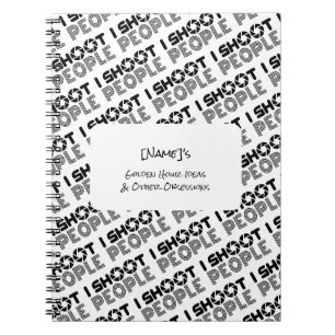 Cuaderno Cita de fotógrafo divertido amante de la gente que