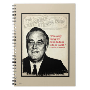 Cuaderno Cita de Franklin D. Roosevelt