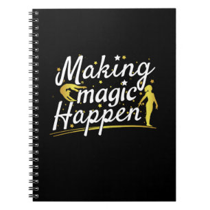 Cuaderno Cita de Gimnasia Femenina Haciendo Magia