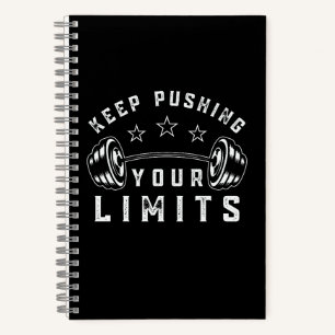 Cuaderno Cita de gimnasio Mantén Empujando Tus Límites