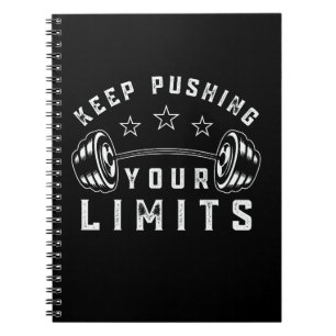Cuaderno Cita de gimnasio Mantén presionando tus límites