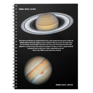 Cuaderno Cita de Hubble Júpiter y Saturno Científico