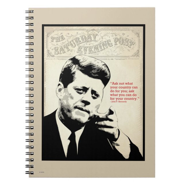Cuaderno Cita de John F. Kennedy (Frente)