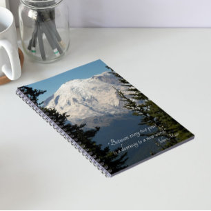 Cuaderno Cita de John Muir Escénico Monte Rainier