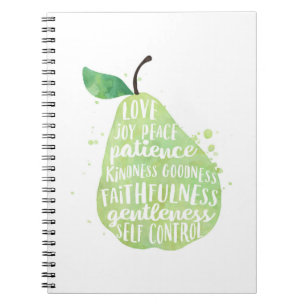 Cuaderno Cita de la Biblia Pear Verde
