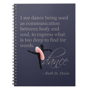 Cuaderno Cita de la danza con actitud
