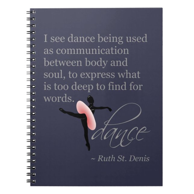 Cuaderno Cita de la danza con actitud (Frente)