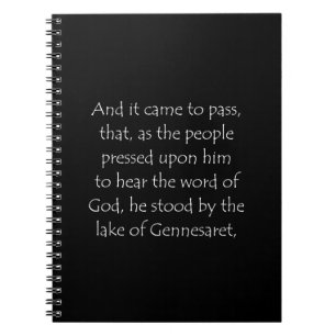 Cuaderno Cita de las Escrituras Lucas 5 1
