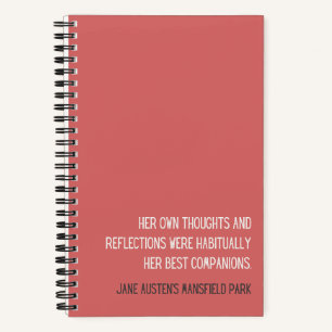 Cuaderno Cita de Mansfield Park de Jane Austen Journal